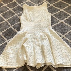 Creamy white textured dress